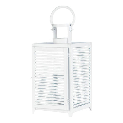 Large White Horizon Lantern - crazydecor