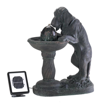 Thirsty Dog Solar Fountain - crazydecor