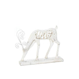 White Love Reindeer Figurine - DreamyDecor