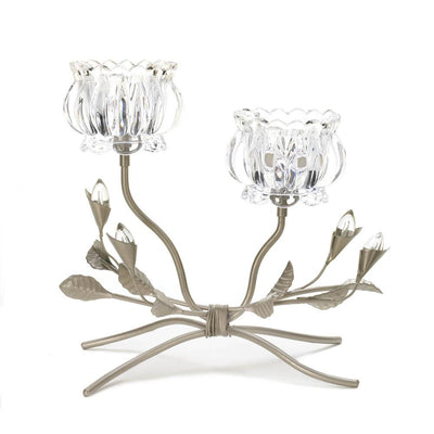 Crystal Flower Candle Stand - crazydecor