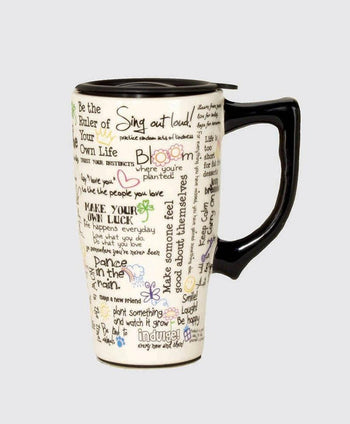 Positive Affirmations Travel Mug - crazydecor