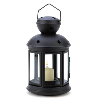 Black Colonial Candle Lamp - crazydecor