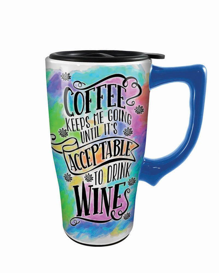 Coffee And Wine Travel Mug - crazydecor