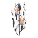 Dawn Lilies Candle Wall Sconce - crazydecor