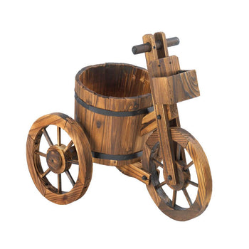 Barrel Tricycle Planter - crazydecor