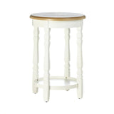 Wood Top Round Accent Table - DreamyDecor