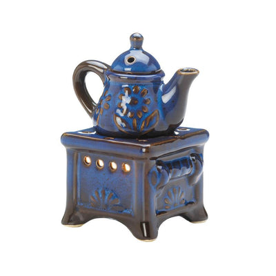 Blue Teapot Stove Oil Warmer - crazydecor