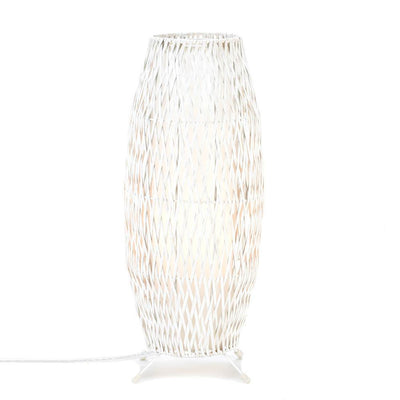 White Woven Floor Lamp - DreamyDecor