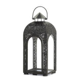 Arched Black Medallion Lantern (L) - crazydecor