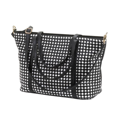 Checkered Tote Bag - crazydecor