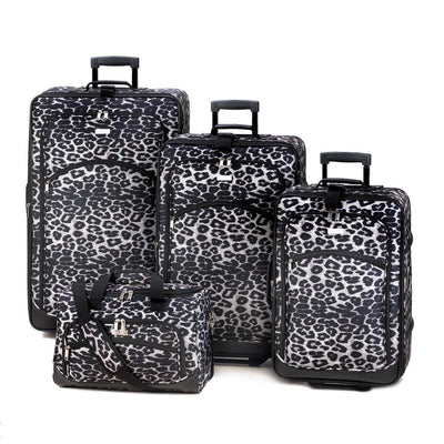 Snow Leopard Luggage Set - crazydecor