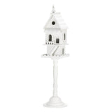 Two Story Pedestal Birdhouse - crazydecor