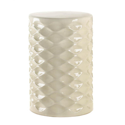 Ceramic Ivory Stool - crazydecor