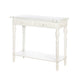 Carved White Hallway Table - crazydecor