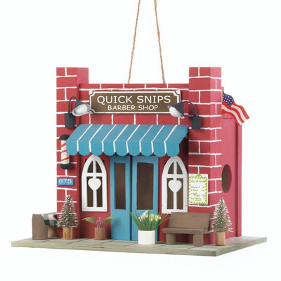 Barber Shop Birdhouse - crazydecor