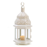 White Moroccan Style Lantern - DreamyDecor