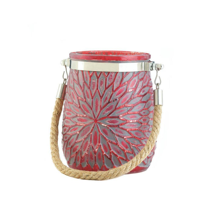 Red Flower Candle Holder - crazydecor