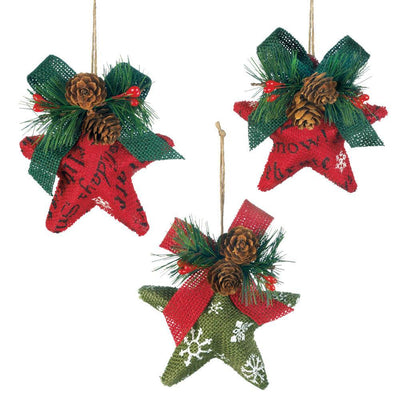 Christmas Stars Christmas Ornament Set - crazydecor