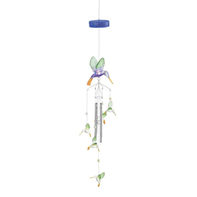 Light-Up Hummingbird Windchimes - crazydecor