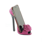 Pink Rose Shoe Phone Holder - crazydecor