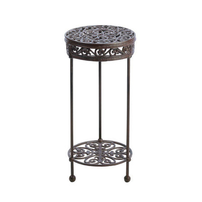 Cast Iron Plant Stand - Round - crazydecor