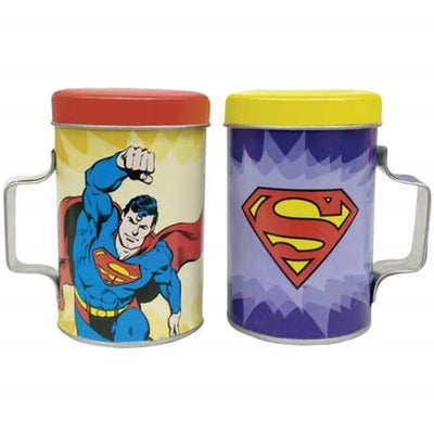 Superman Tin Salt Shakers - crazydecor