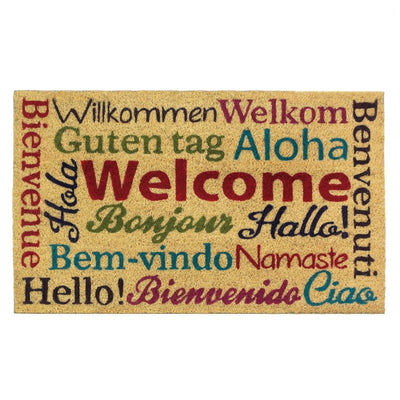 Multi-Lingual Welcome Mat - crazydecor