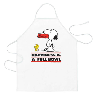 Peanuts Happiness Is A Full Bowl Apron - crazydecor