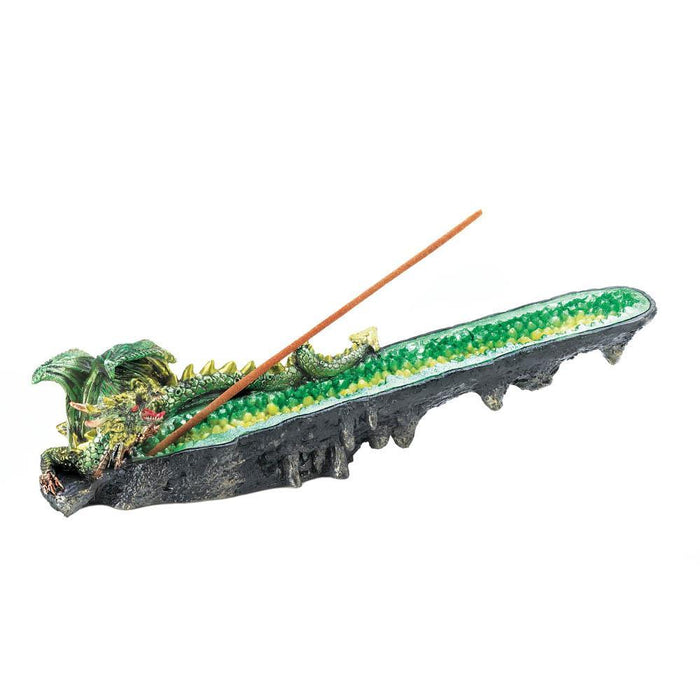 Green Dragon Cystal Incense Burner - crazydecor