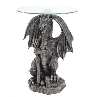 Guarding Dragon Accent Table - crazydecor