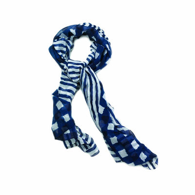 Navy Vogue Fashion Scarf - crazydecor