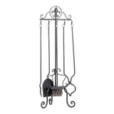 Fleur-De-Lis Fireplace Tool Set - crazydecor