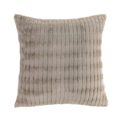 Taupe Faux Fur Pillow - crazydecor