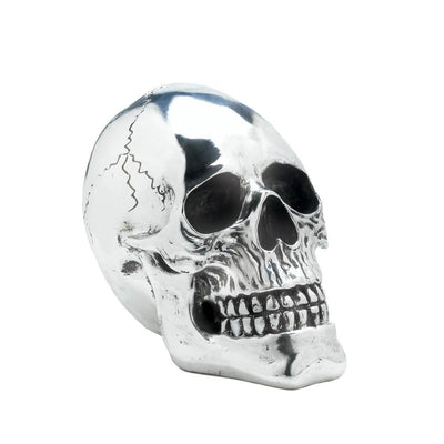 Shining Silver Skull - crazydecor