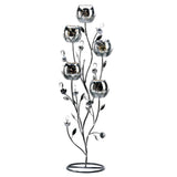 Silver Tulip Tree Candelabra - crazydecor