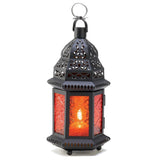 Amber Moroccan Candle Lantern - crazydecor