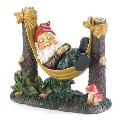 Slumbering Gnome Garden Statue - crazydecor