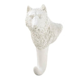 White Wolf Wall Hook - DreamyDecor