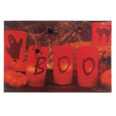 Boo Halloween LED Wall Art - crazydecor