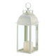 Distressed Ivory Candle Lantern - crazydecor