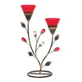 Ruby Blooms Candle Holder - crazydecor