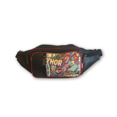 Faux Leather Retro Marvel Fanny Pack - crazydecor