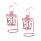 Pretty In Pink Railroad Candle Lanterns - crazydecor