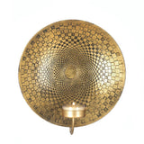 Geometric Golden Plate Wall Sconce - crazydecor