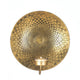 Geometric Golden Plate Wall Sconce - crazydecor