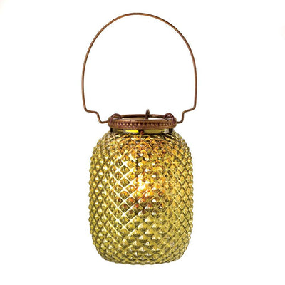 Green Diamond Candle Lantern - crazydecor