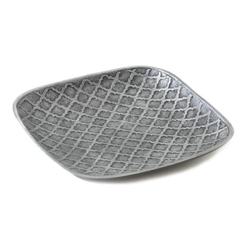 Trellis Stamped Square Dish - crazydecor