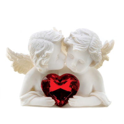 Two In Love Cherub Figurine - crazydecor