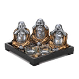 No Evil Buddha Candle Garden - crazydecor