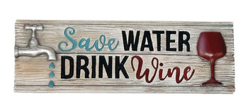 Water & Wine Decorative Sign - DreamyDecor